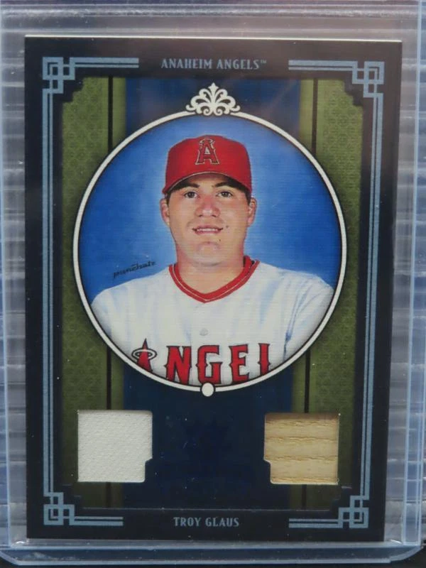2005 Donruss Diamond Kings Troy Glaus Game Used Bat Relic #33/50 Angels