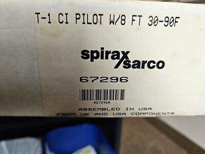 SPIRAX SARCO 67296  T1 Pilot w/ 8' cap range 30-90F