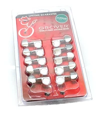 Grover Chrome 5x5 Sealed 10-string Pedal Steel Guitar Tuners 210C