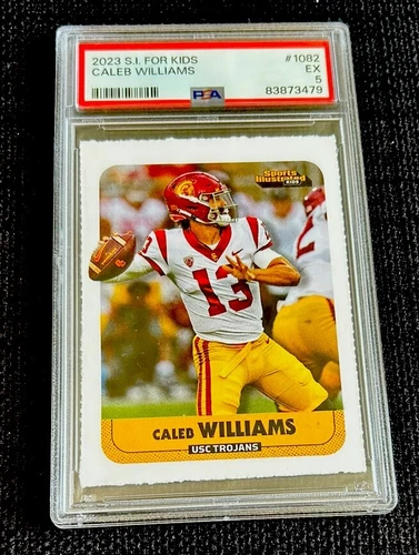 CALEB WILLIAMS ROOKIE SPORTS ILLUSTRATED FOR KIDS SI USC NFL BEARS 2023 PSA 5