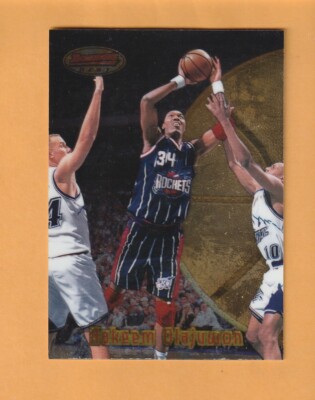 Hakeem Olajuwon Houston Rockets 1997-98 Bowman's Best #58 6T