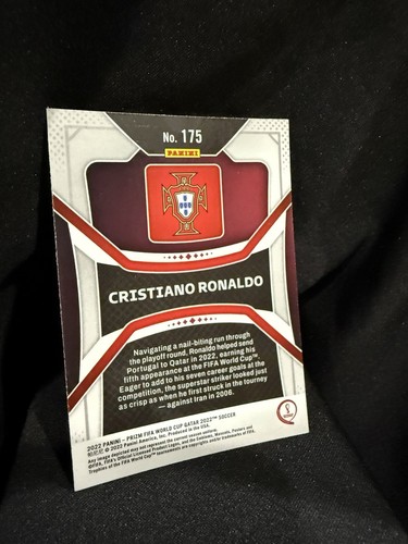 Cristiano Ronaldo 2022 Panini Prizm World Cup Qatar Portugal NRMT+ - Picture 2 of 3
