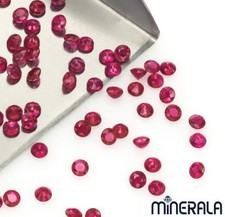 NATURAL BURMA RUBY LOOSE GEMSTONE FACETED ROUND SHAPE 1.9mm-2.75mm WP0019D