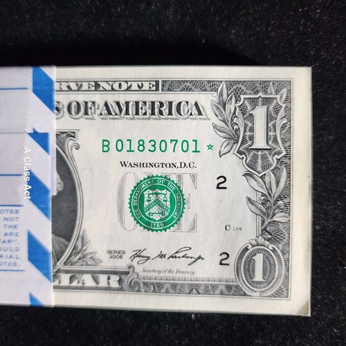 2006 $1 - 100 Note Star Pack Consecutive Serial #'s New York. F 1932 B☆. T8719 - Picture 2 of 4