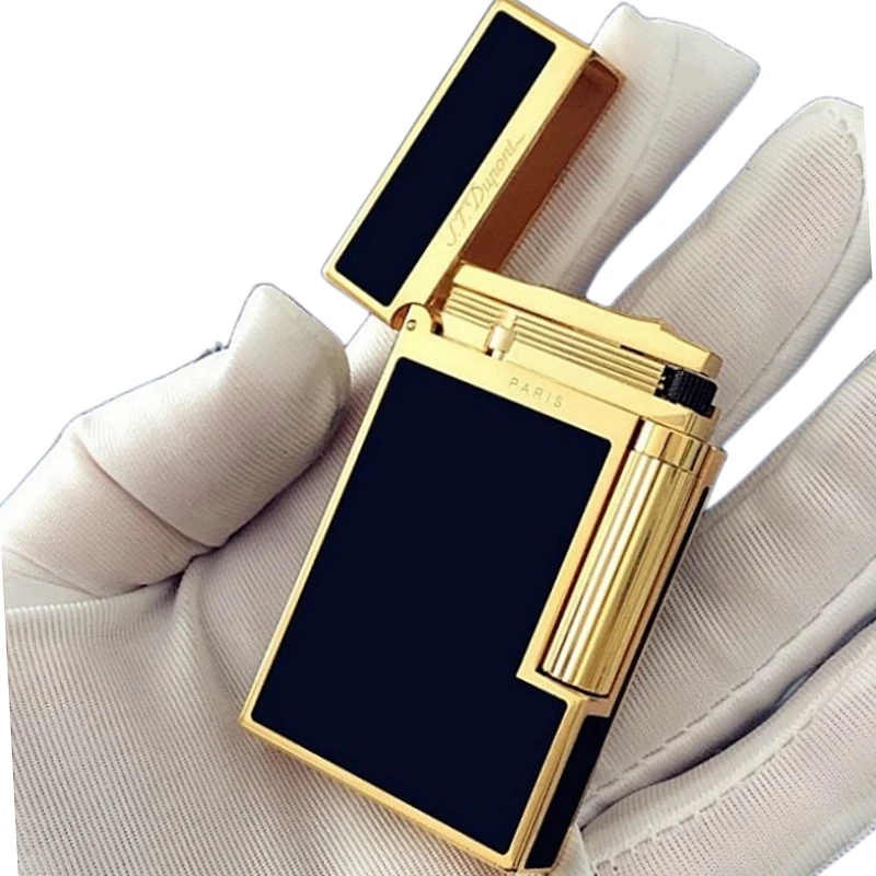 For Memorial S.T Dupont Lighter PING Sound Gas Refillable Brushed/GIFT UC-A33 - Immagine 2 di 4