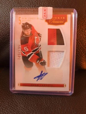 11/12 Panini Rookie Anthology Rookie Treasures Patch Auto /199 #109 Adam Larsson - Image 1 of 3