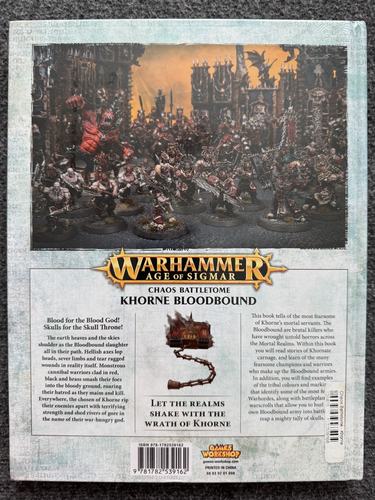 WARHAMMER Age of Sigmar KHORNE BLOODBOUND Chaos Battletome HC - NEW Sealed - Picture 2 of 2