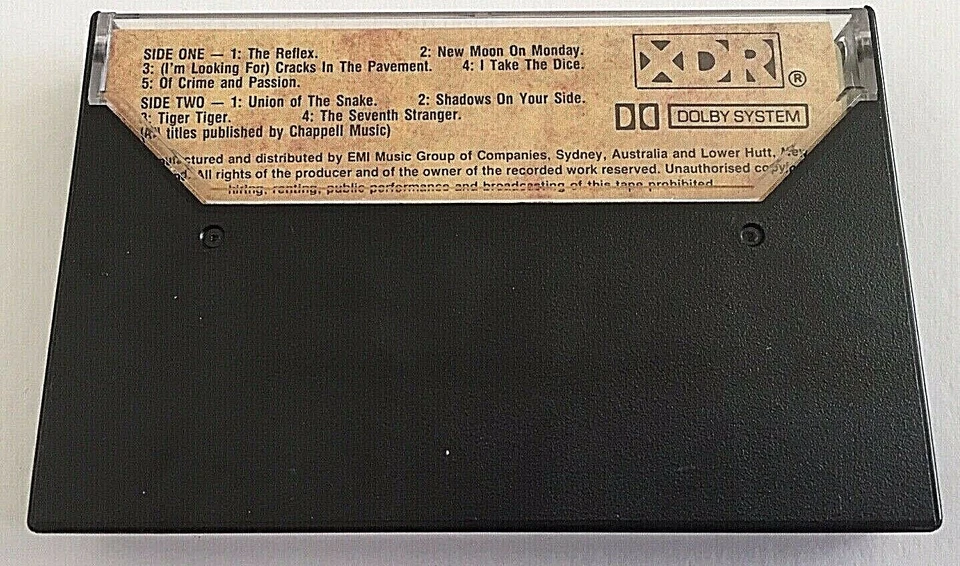 Duran Duran - Seven And The Ragged Tiger 1983 Oz Album Cassette - Image 2 of 4