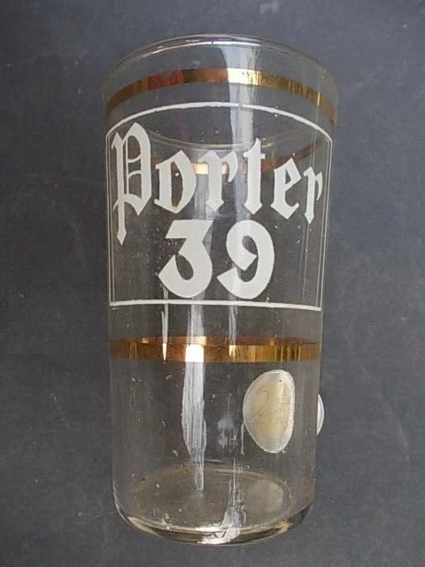 Superbe verre à bière PORTER 39 Maubeuge 1960 brasserie 59 Nord Pas de Calais 62 - Photo 2/4