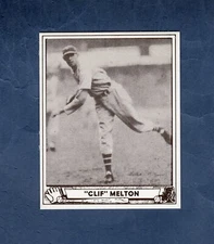 #83 CLIFFORD "CLIF" MELTON, N.Y. Giants | 1940 Play Ball REPRINT 1986 card