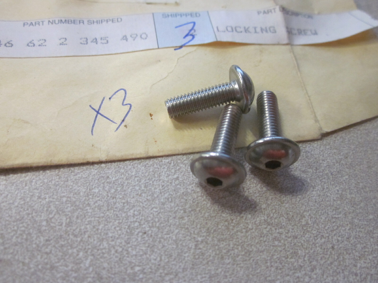 NOS BMW Locking Screw 1997-2000 F650 F650ST 46622345490 Qty 3 | eBay
