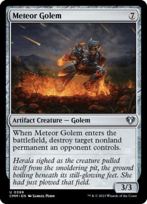 Meteor Golem | #399 | CMM | MTG | Regular | LP