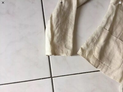 Veste Tara Jarmon En Lin 100% Beige écru - Taille 38, Occasion Quasi Neuve