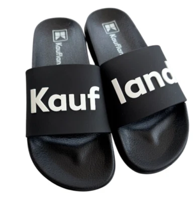 EXCLUSIVELY BY KAUFLAND Kaufland Kollektion Badeschlappen Pantoletten Badelatschen Badeschuhe Schwarz
