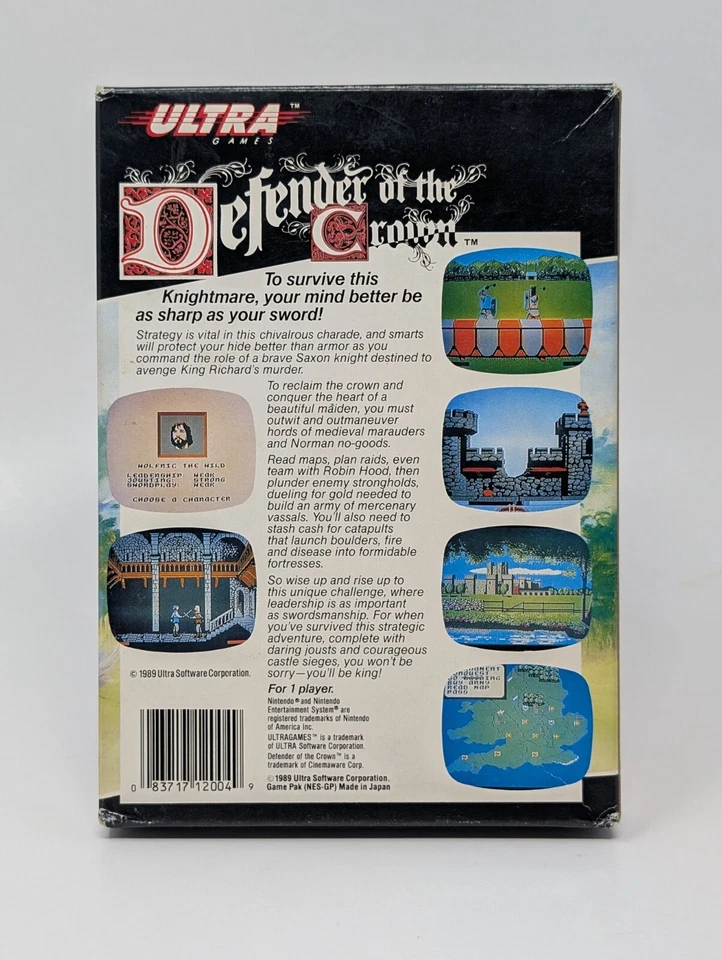 Defender of the Crown (Nintendo Entertainment System NES) - In Box No Manual - Image 2 of 4