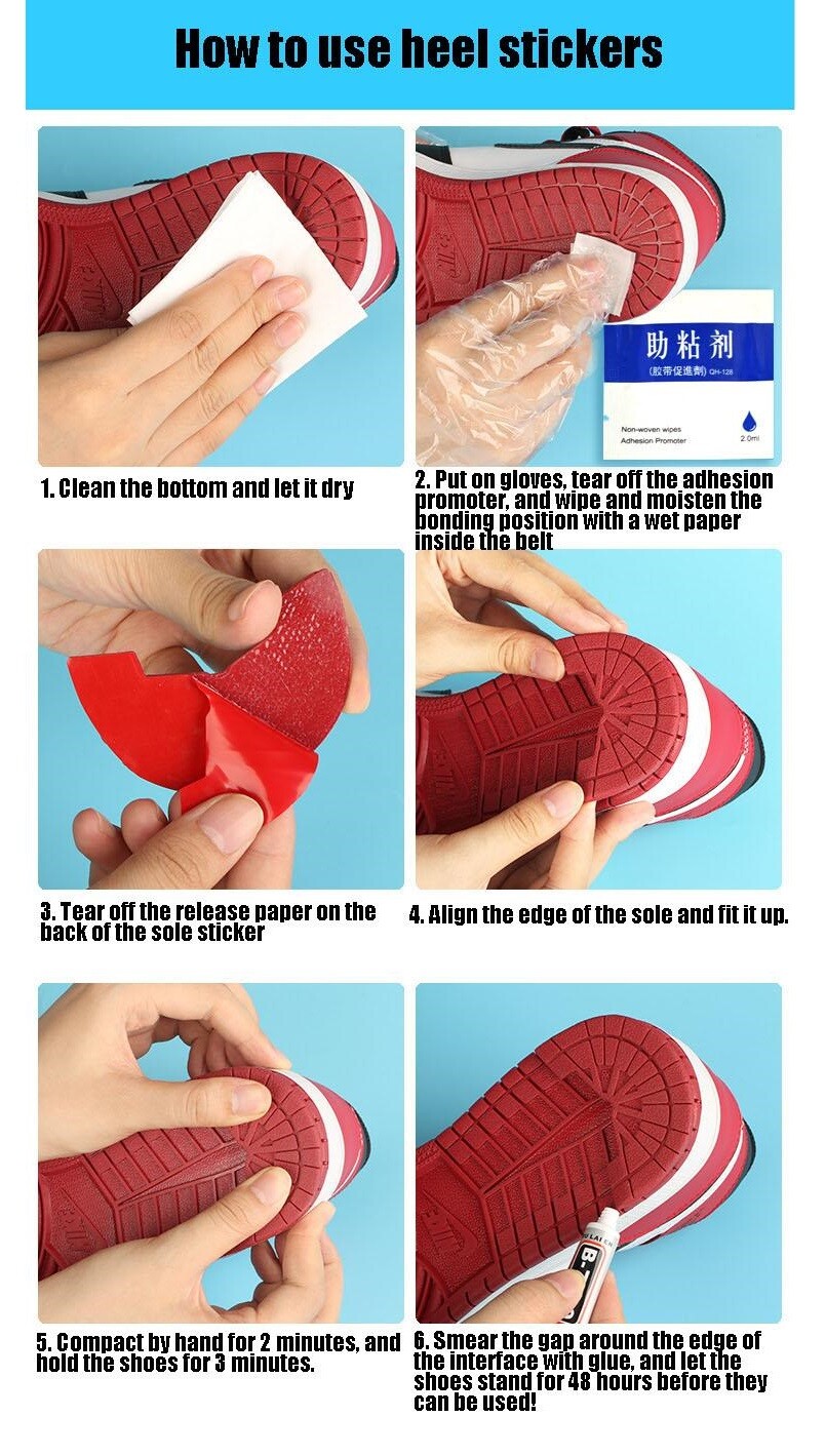 Nonslip Rubber Shoe Soles Sneakers Shoes Sole Repair Sticker Shoe