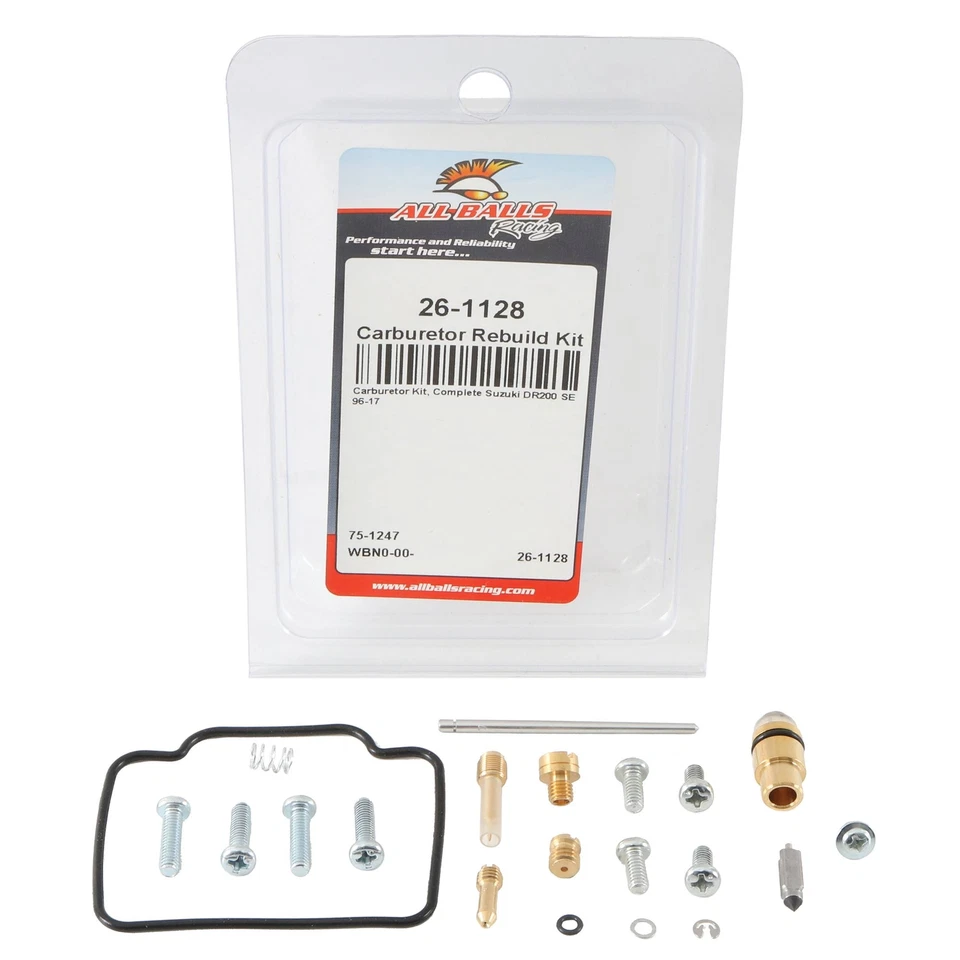 New All Balls Carburetor Rebuild Kit 26-1128 For Suzuki DR 200 SE 96-17 - Image 3 of 4