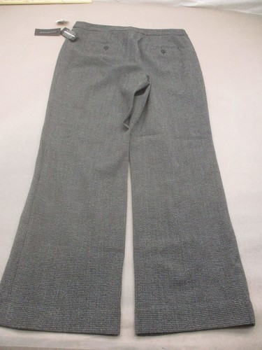NWT Rafaella Size 10 Womens Gray Zip Fly Pockets Low Rise Knit Dress Pants 156 - Picture 8 of 9