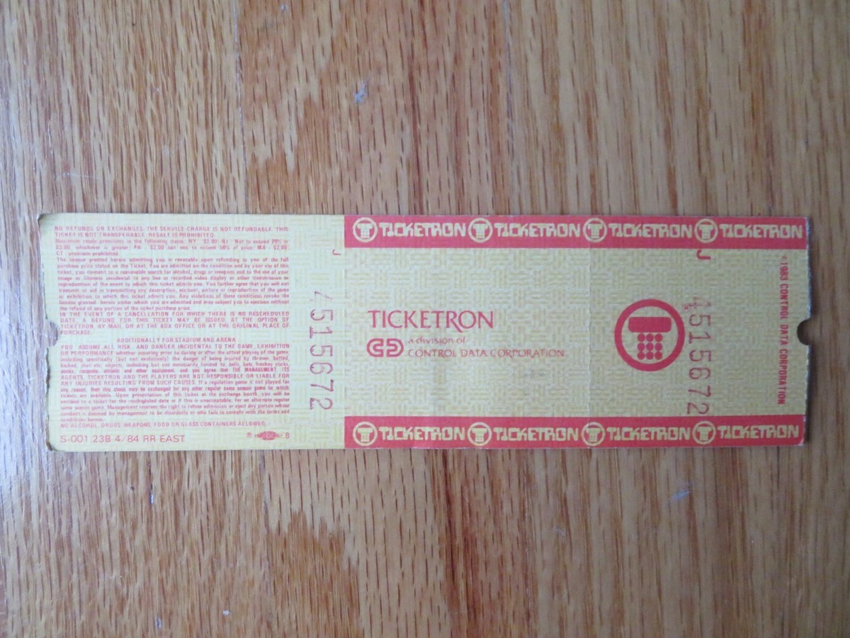 UNUSED ELTON JOHN November 2, 1984 HARTFORD CIVIC CENTER Concert