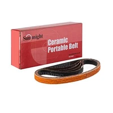 Sunmight Ceramic Belt 1/2" x 18" 50G Belt, 91004, 10 Belts