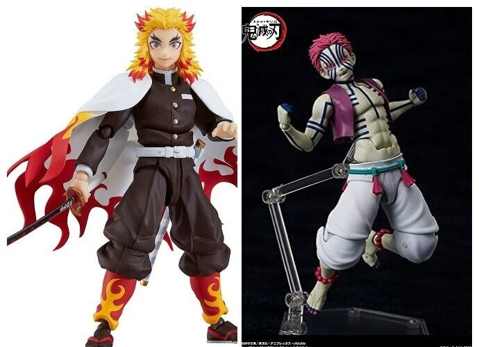 Demon Slayer Akaza Rengoku Kyojuro Figure Set of 2 Banpresto Oni sou no  Kizuna