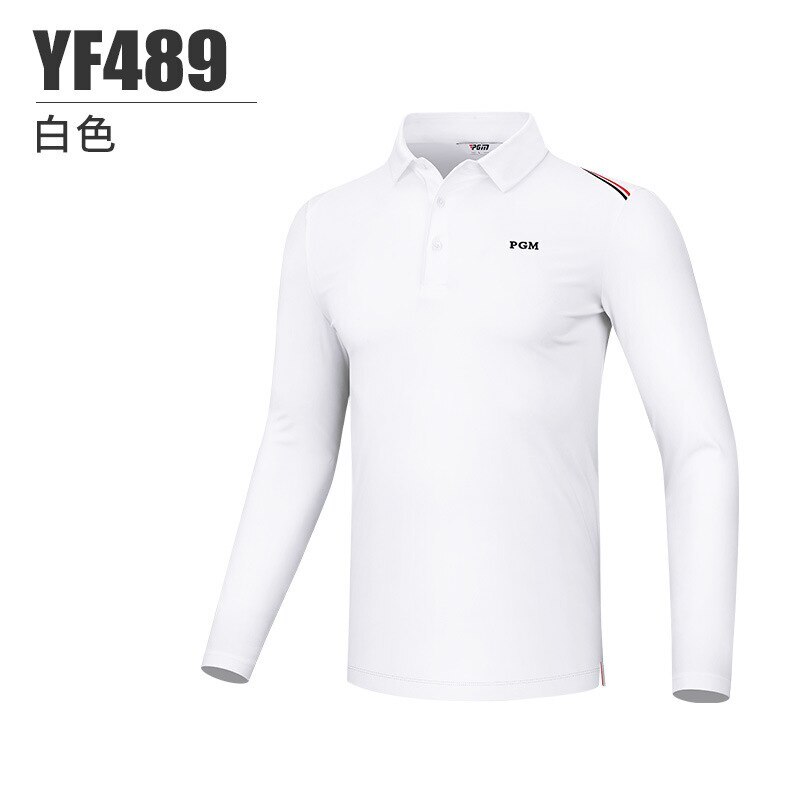 Long Sleeved T-shirt Winter Polo Shirt Golf Wear For Men Clothing