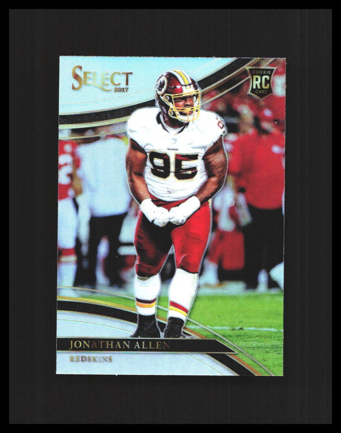 2017 Jonathan Allen Rookie Card Panini Select Silver Prizm #278 Redskins