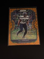 K.J. Wright 2020 Panini Prizm Orange Lazer Prizm Seahawks 297
