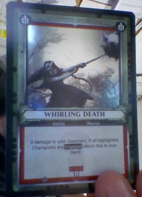 Warhammer Age Of Sigmar Champions Savagery TCG: Whirling Death FOIL
