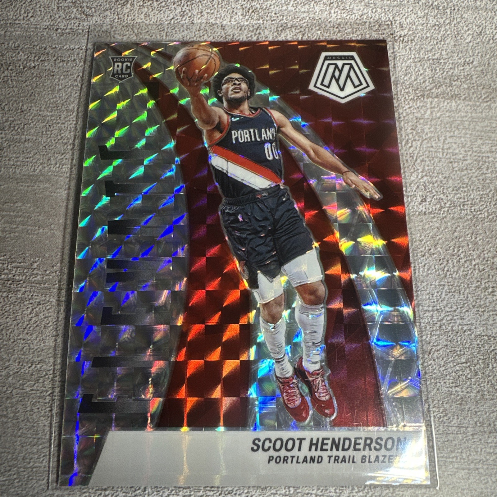 Scoot Henderson 2023-24 Panini Mosaic #9 Elevate SILVER MOSAIC (RC)