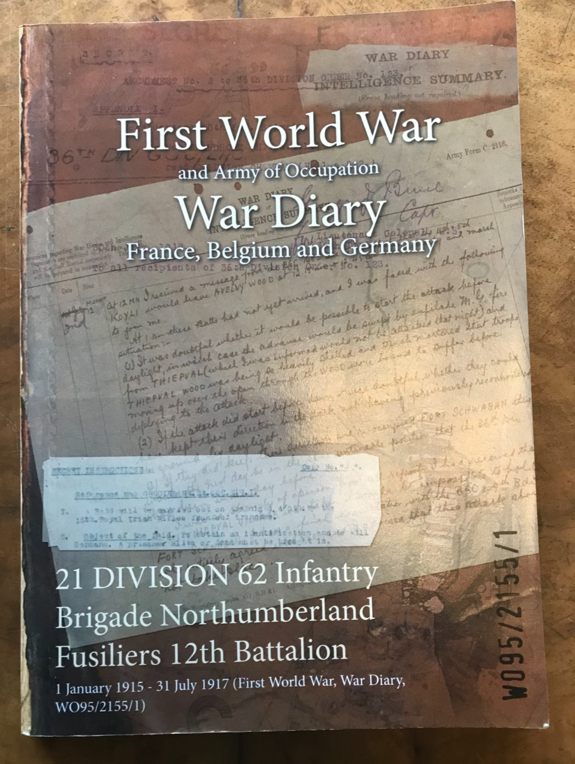 21 DIVISION 62 Infantry Brigade Northumberland Fusiliers 12th Battalion: 1 Janua