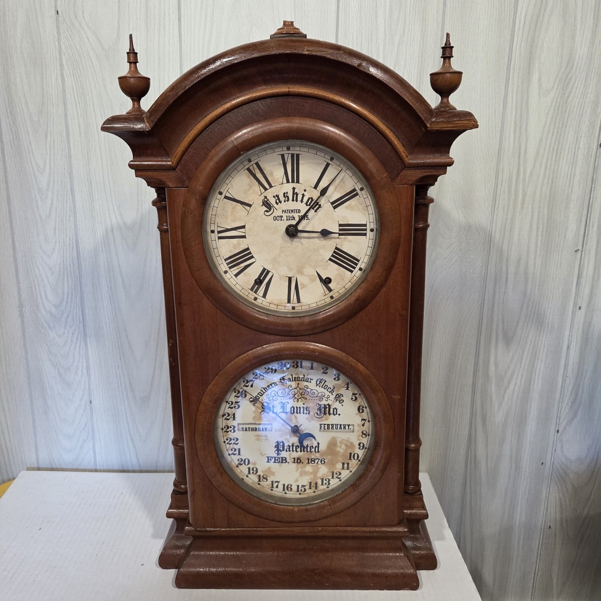 Antique Southern Calendar Clock Co. Fashion No. 4 Parlor Clock St
