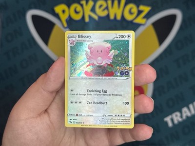  HD SWIRL Cosmo Holo Promo Card:Blissey 052/078 :  Pokemon GO Trading Card Game