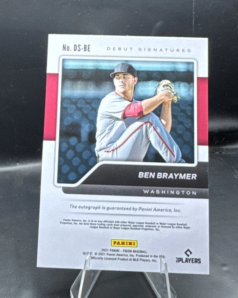 2021 Panini Prizm - Debut Signatures Ben Braymer #DS-BE (AU, RC) - Image 2 of 3