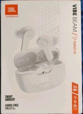 JBL Vibe Beam True Wireless Bluetooth Earbuds White New Sealed
