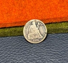 (#102354) Seated Liberty Dime:  1876 S   Good   Better date!!