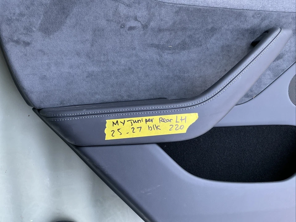 2025-2027 TESLA MODELO Y PUERTA INTERIOR TRASERA IZQUIERDA PANEL MOLDURA 1940755-00 LH OEM Foto 3 de 4