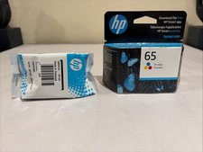 Genuine HP 65 Tri-Color Ink Cartridge Lot of 2