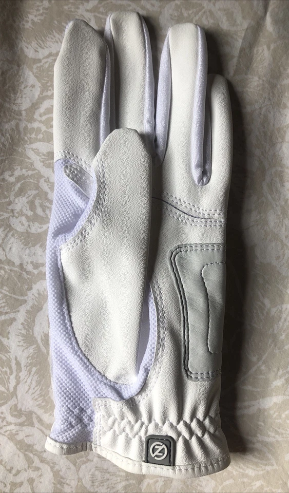 Guante de golf Zero Friction Youth blanco para mano izquierda con marcador de pelota 8 camisetas verdes Foto 3 de 4