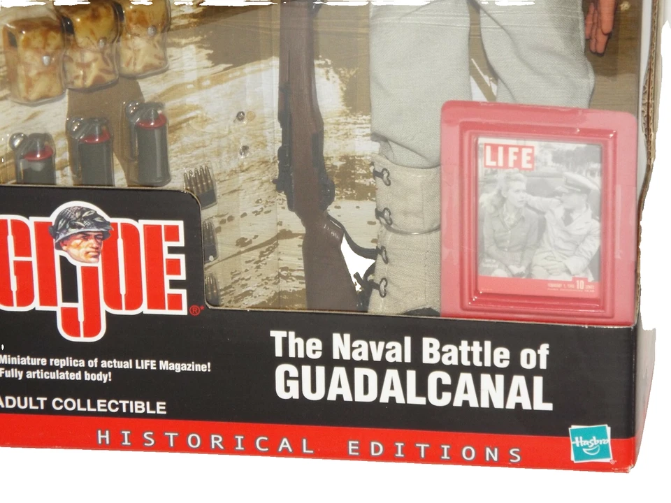 Figura de acción Life Magazine GI Joe Batalla Naval de Guadalcanal 12" edición histórica Foto 3 de 4
