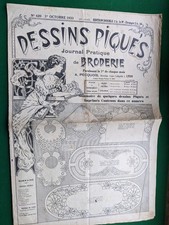 30’s Mode Fashion Couture Scrapbooking Revue Dessins Piqués N° 420 Oct. 1933.