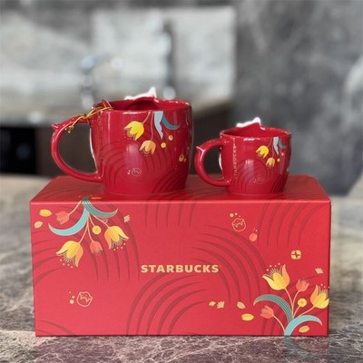 Starbucks mug 3oz 3点セット New Starbucks China 2026 Horse 12oz and 3oz Red Mug Sets, Pre-Sale