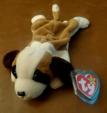 TY 1996 BERNIE the ST. BERNARD DOG BEANIE BABY - MINT with MINT TAGS