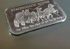 1oz 0.999 Stagecoach Silver Bullion Bar ~ Get One Today!