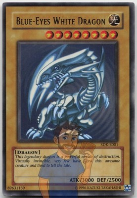 Blue-Eyes White Dragon SDK-E001 Ultra Rare Unlimited Lightly Played Yugioh