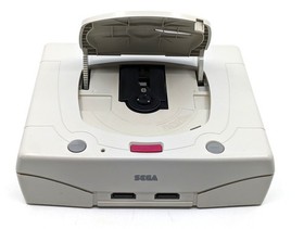 Sega Saturn White HST-3220 NTSC-J Japan Tested w/ Street Fighter ZERO 2