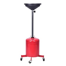 5 Gallon Oil Drian Portable Steel Oil Drain, Waste Oil Drain with Wheel, Adju...