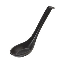 GET Enterprises 6020BK 0.8 oz Black Nara™ Soup Spoon