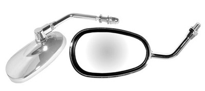 Emgo Lil Cruiser Mirror - Yamaha Right 10mm Reverse Motorcycle Street Bike