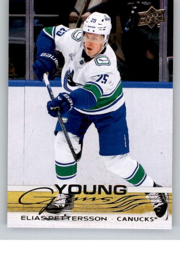 Elias Pettersson #223 2025 Upper Deck card